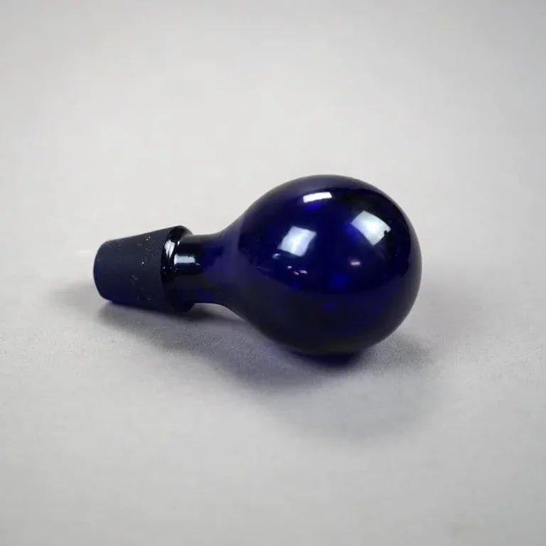 Thomas Webb Cobalt Art Glass Decanter Signed circa 1920 - 9