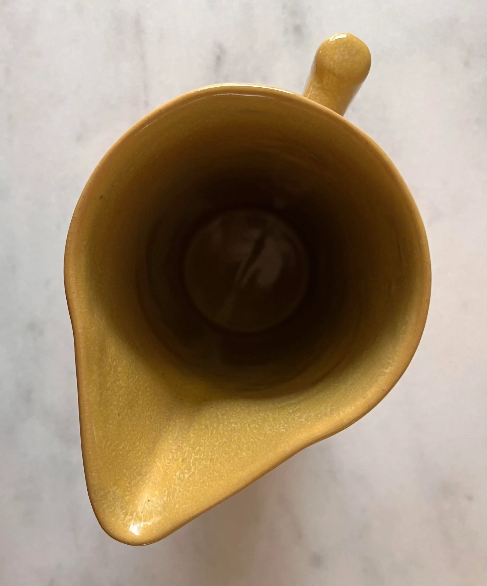 Mid Century Moern Dryden Studio Art Pottery Glazed Pitcher and 6 Glasses - 8