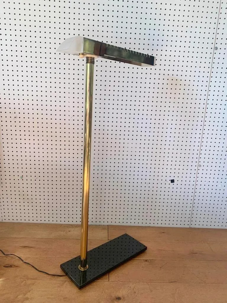 Brass and Lucite Floor Lamp - 2