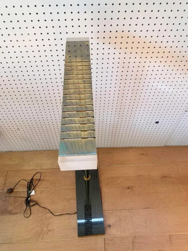 Brass and Lucite Floor Lamp - 6