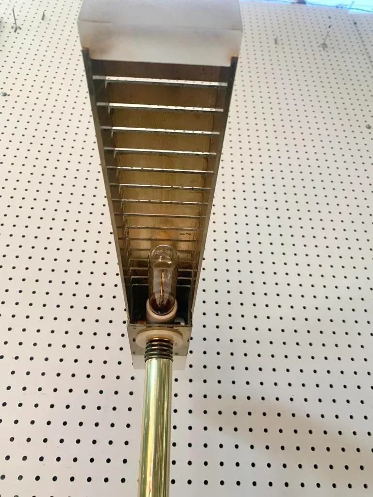Brass and Lucite Floor Lamp - 7