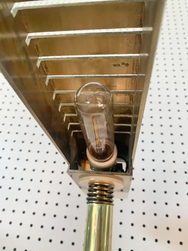 Brass and Lucite Floor Lamp - 8