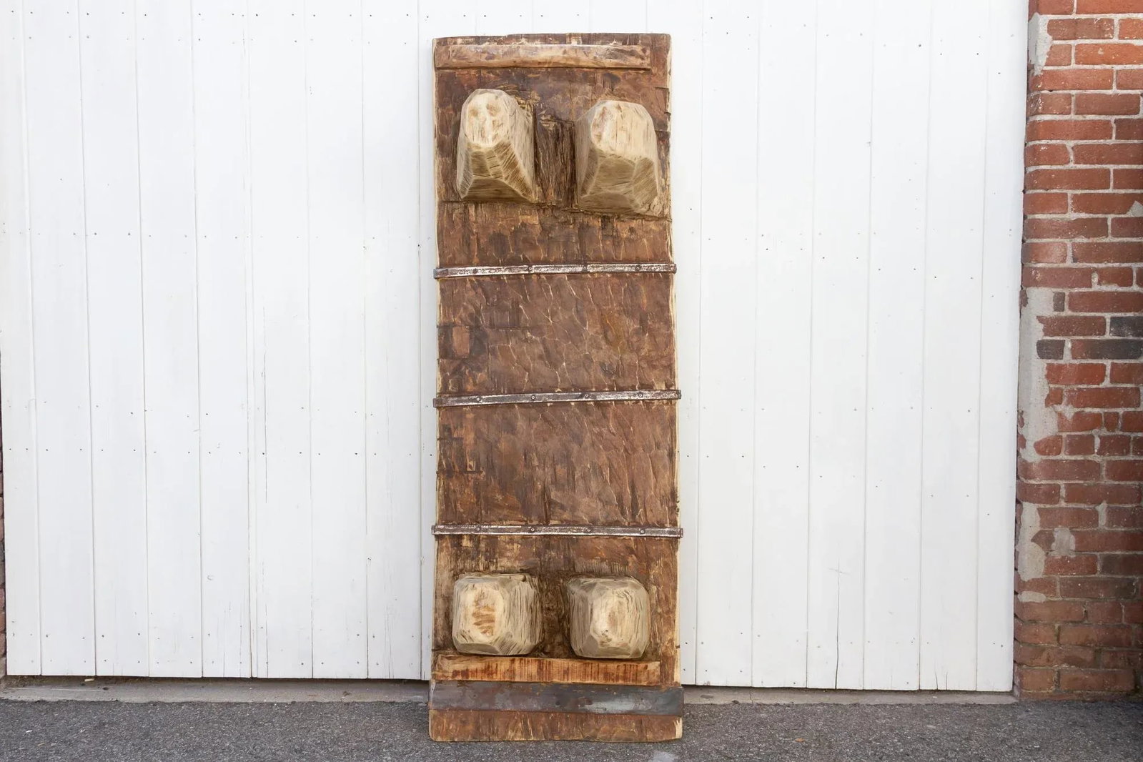 Antique Bleached Wood Naga Table - 11