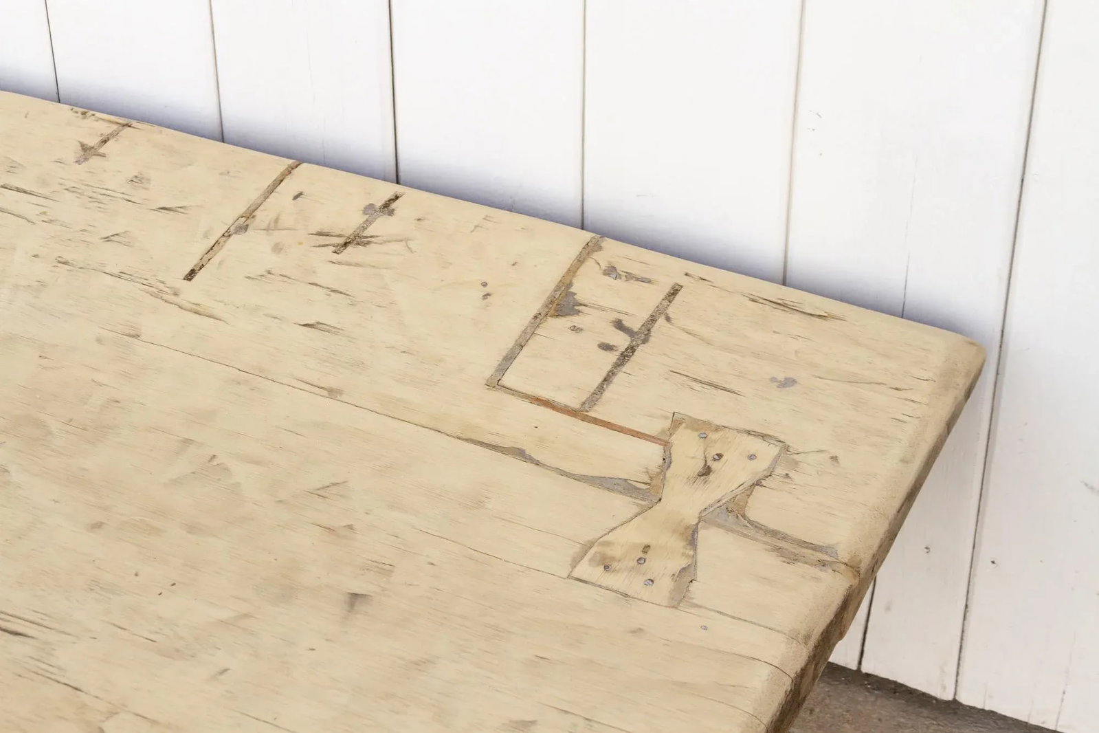 Antique Bleached Wood Naga Table - 3