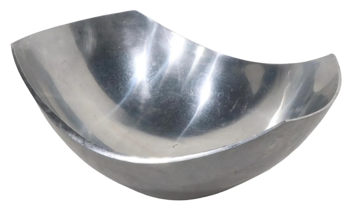 Sculptural Post Modern Serving Salad Bowl by Michael Lax for Metal C 1987 - 10