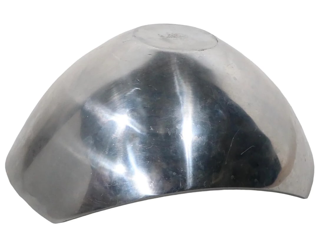 Sculptural Post Modern Serving Salad Bowl by Michael Lax for Metal C 1987 - 2