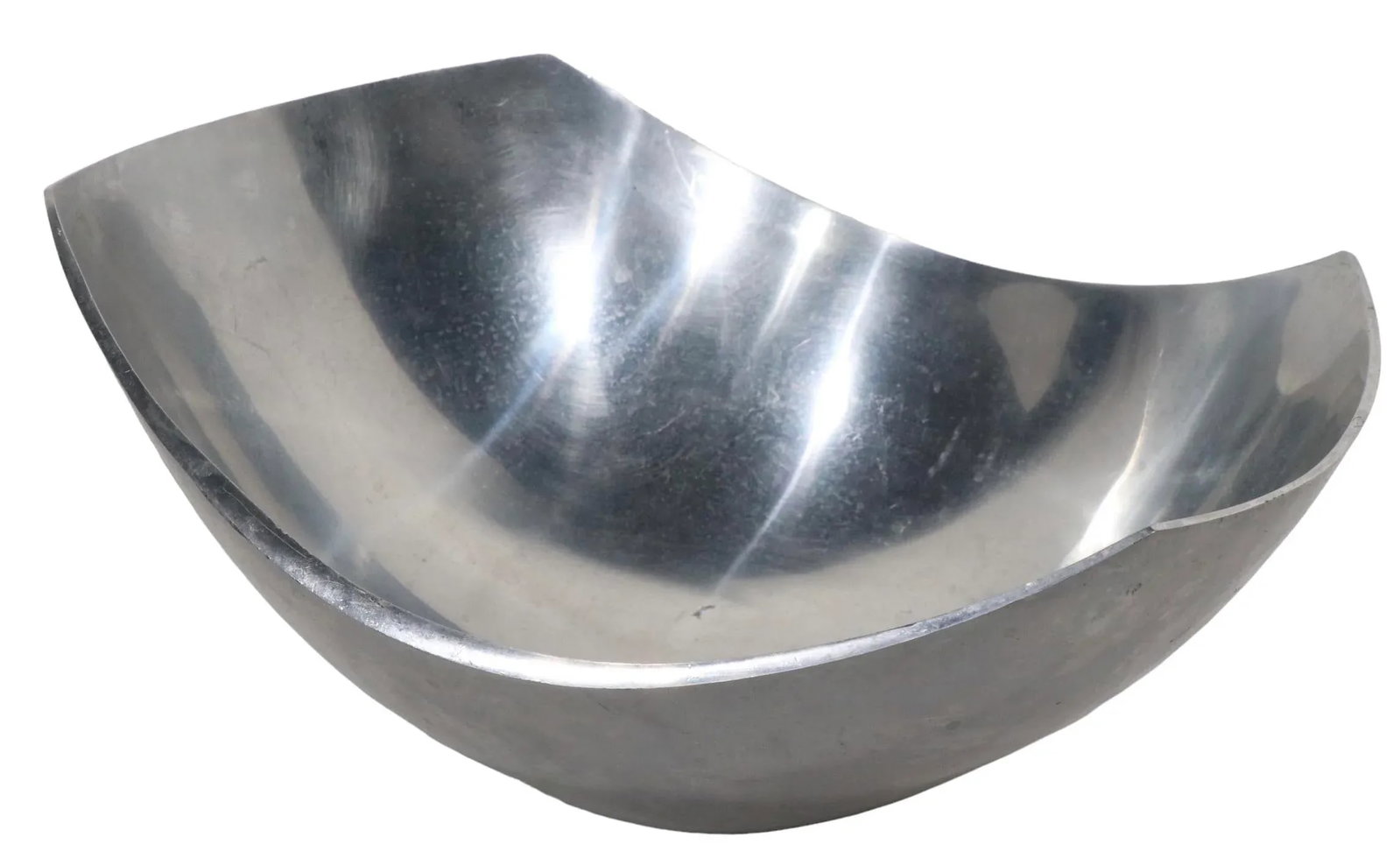 Sculptural Post Modern Serving Salad Bowl by Michael Lax for Metal C 1987 - 8