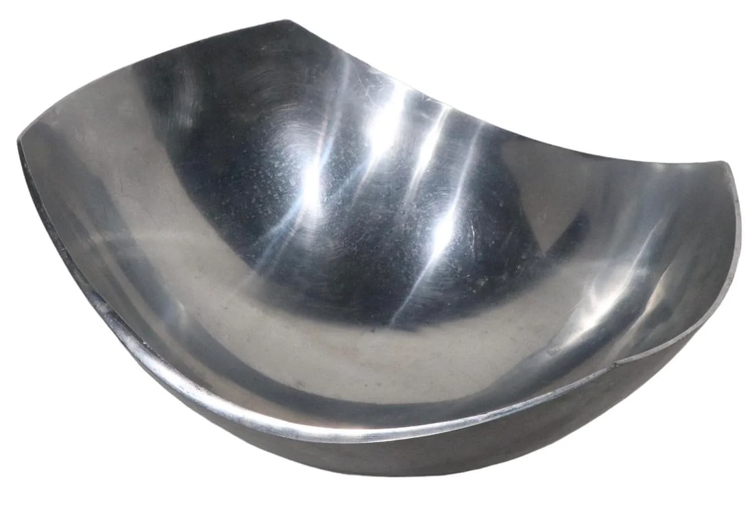 Sculptural Post Modern Serving Salad Bowl by Michael Lax for Metal C 1987 - 9