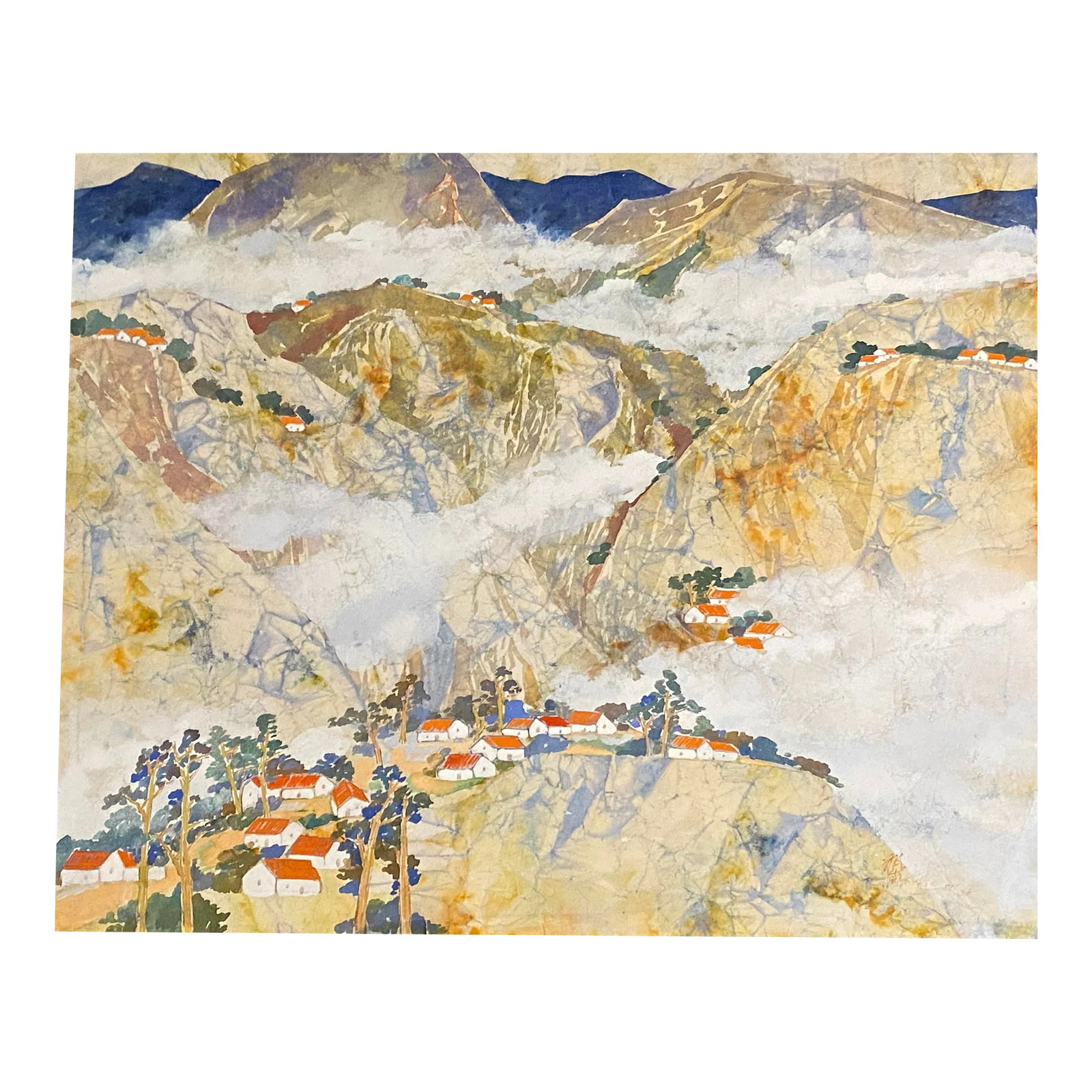h.y. Peter Hsu Contemporary Chinese Watercolor on Paper Landscape Scene: Original Watercolor Landscape by H.Y. Peter Hsu – Unframed This vibrant landscape by renowned Chinese artist H.Y. Peter Hsu showcases his signature watercolor technique and attention to detail. 