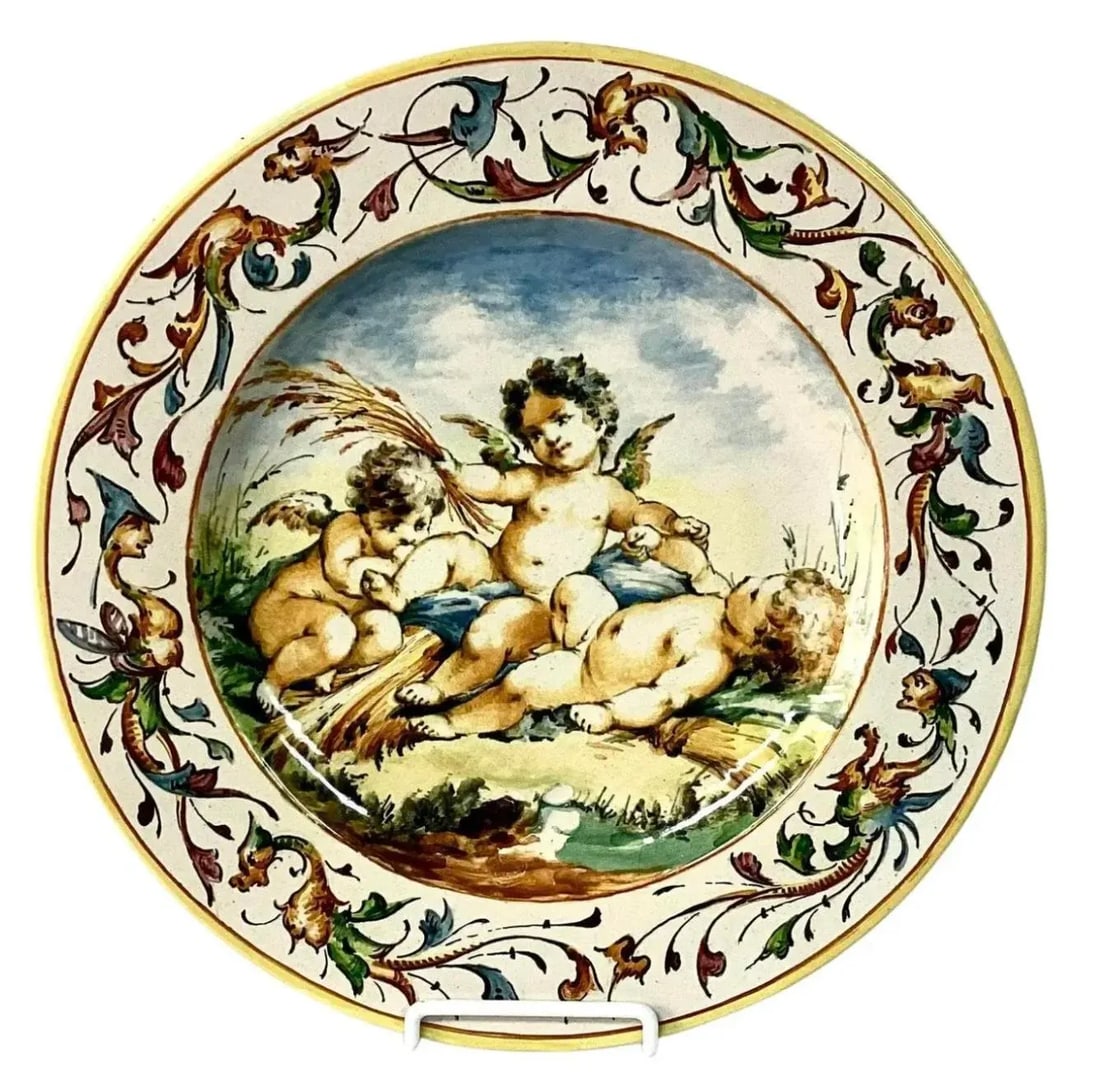 19th Century Italian Majolica Charger - 8