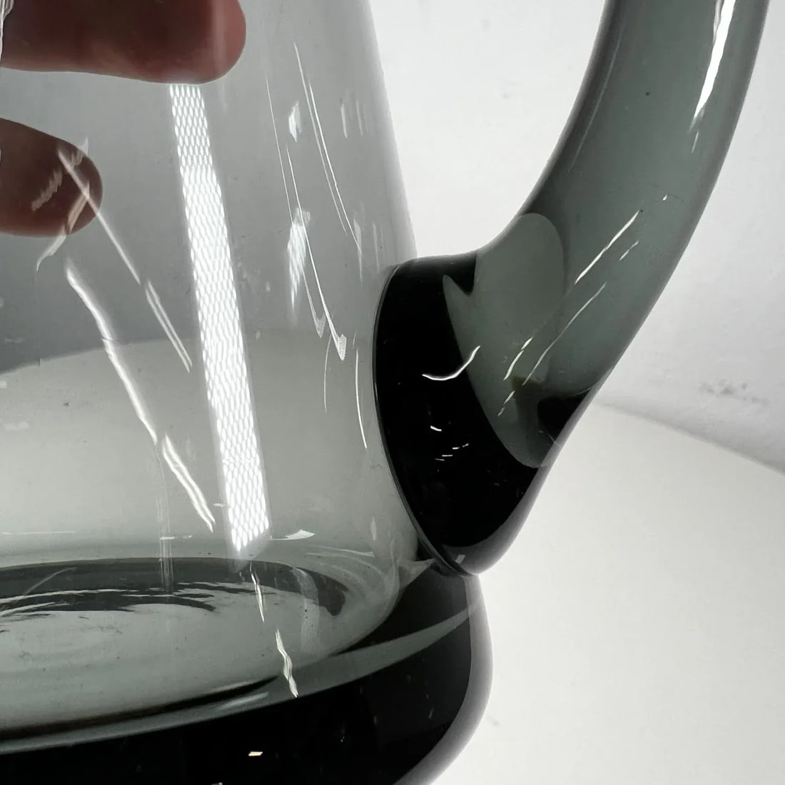 1958 Morgantown Wv Hoffman House Glass Martini Pitcher & Four Glasses - 5