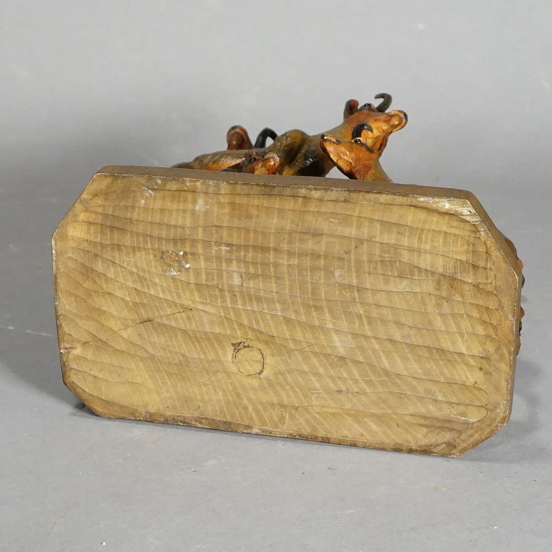 Fine Carved Wood Chamois Family by Ernst Heissl Ca. 1900 - 9
