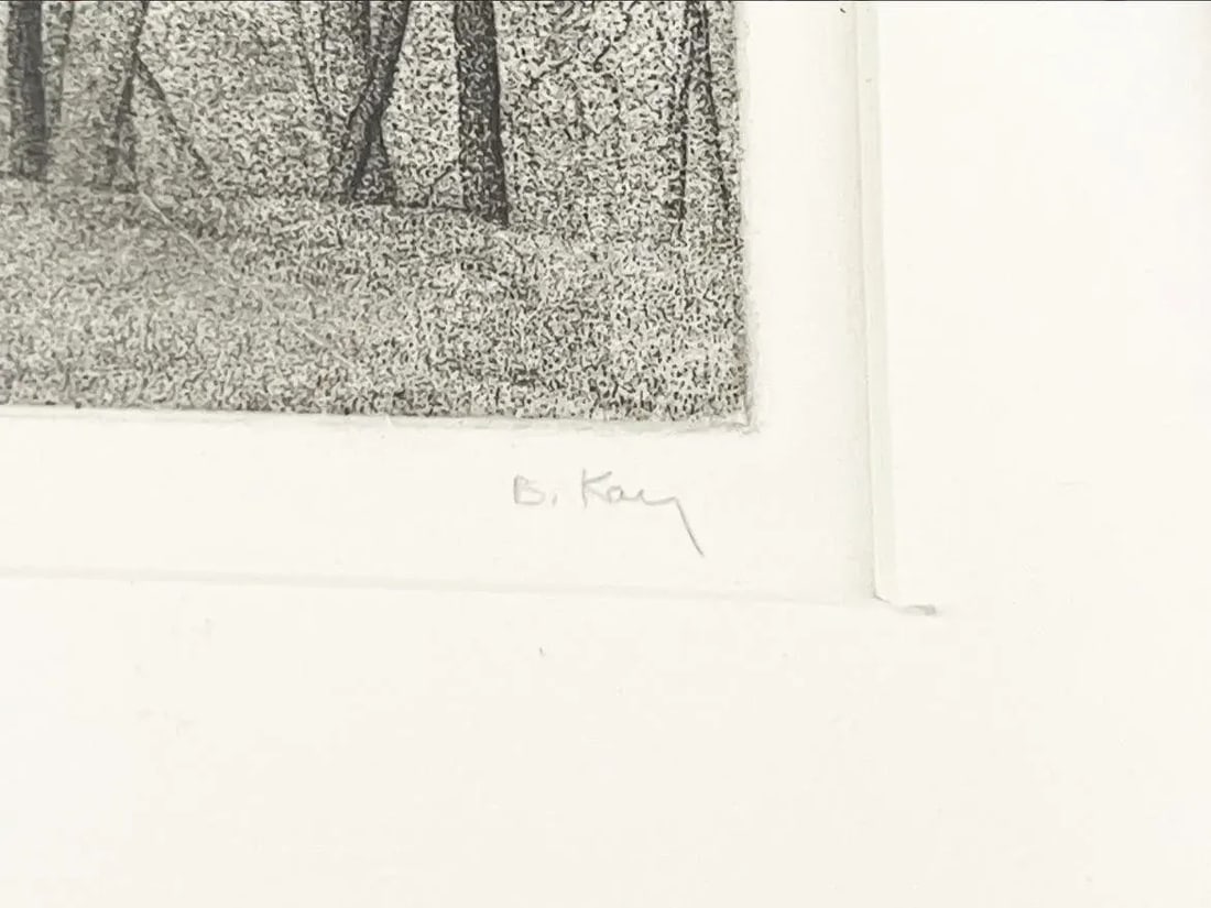 1970s "Crown Hill" Abstract Landscape Etching by Bryan Kay - 3