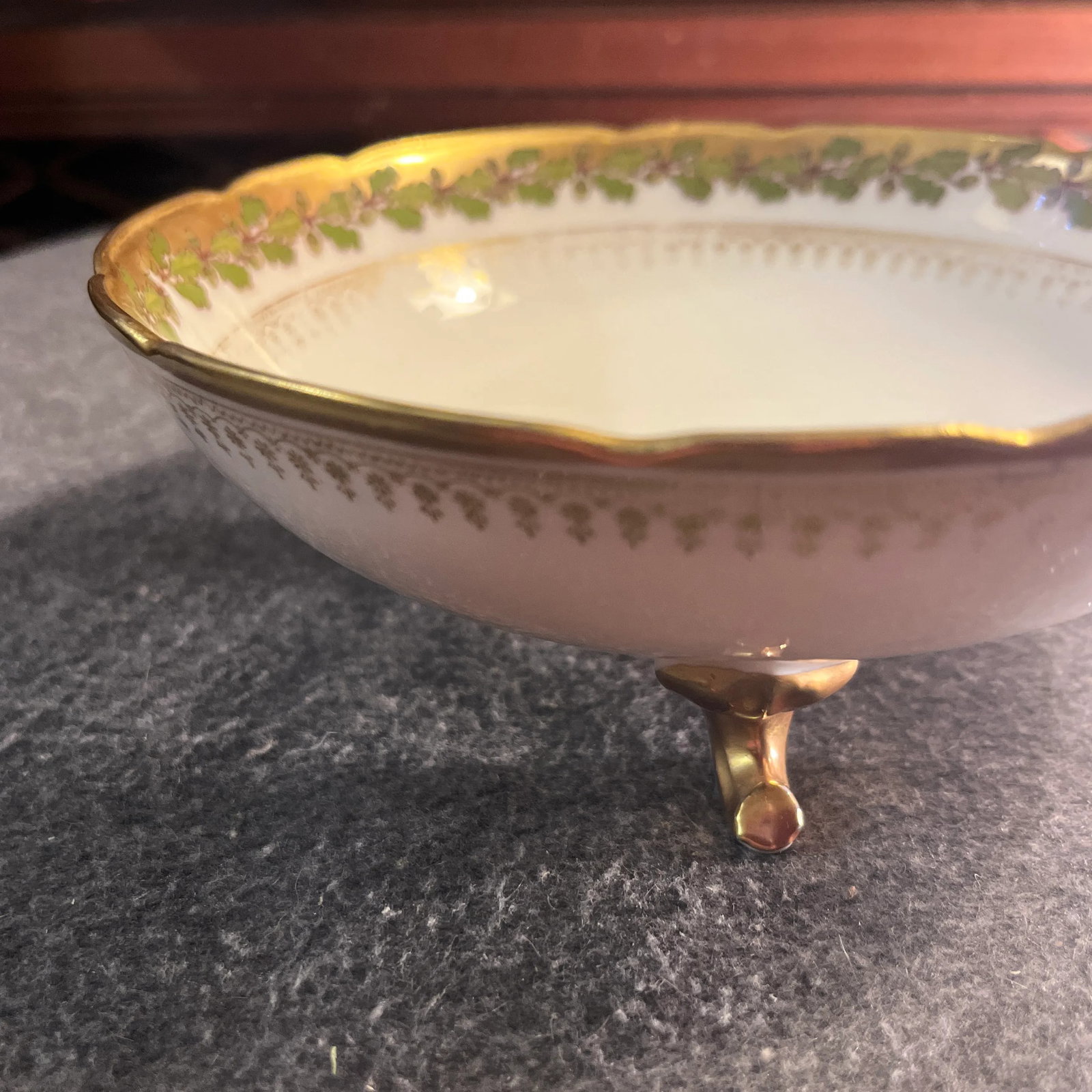 Antique B&h Limoges Footed Bowl - 5