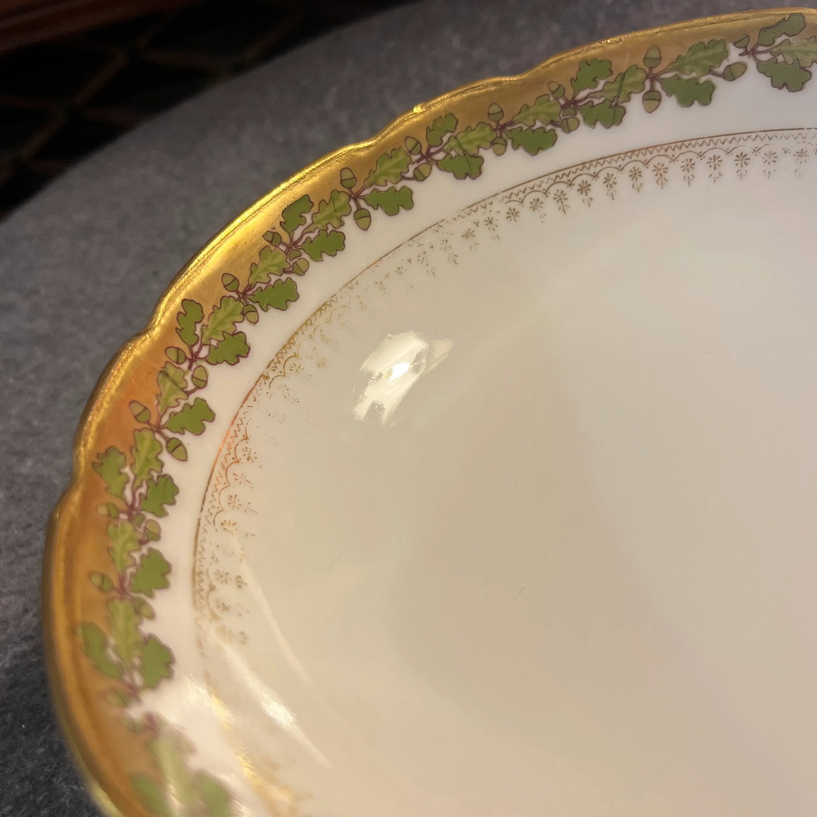 Antique B&h Limoges Footed Bowl - 7