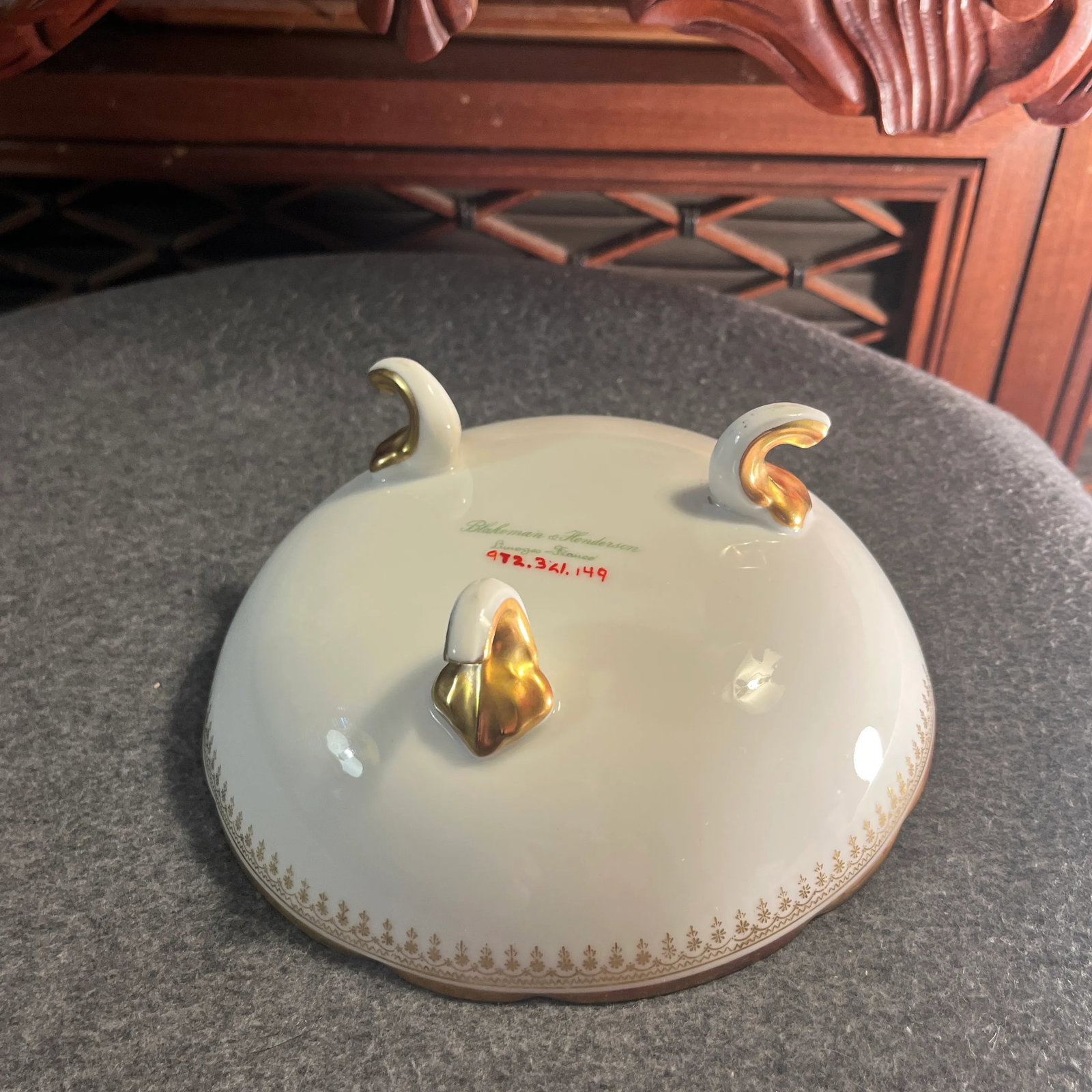 Antique B&h Limoges Footed Bowl - 8