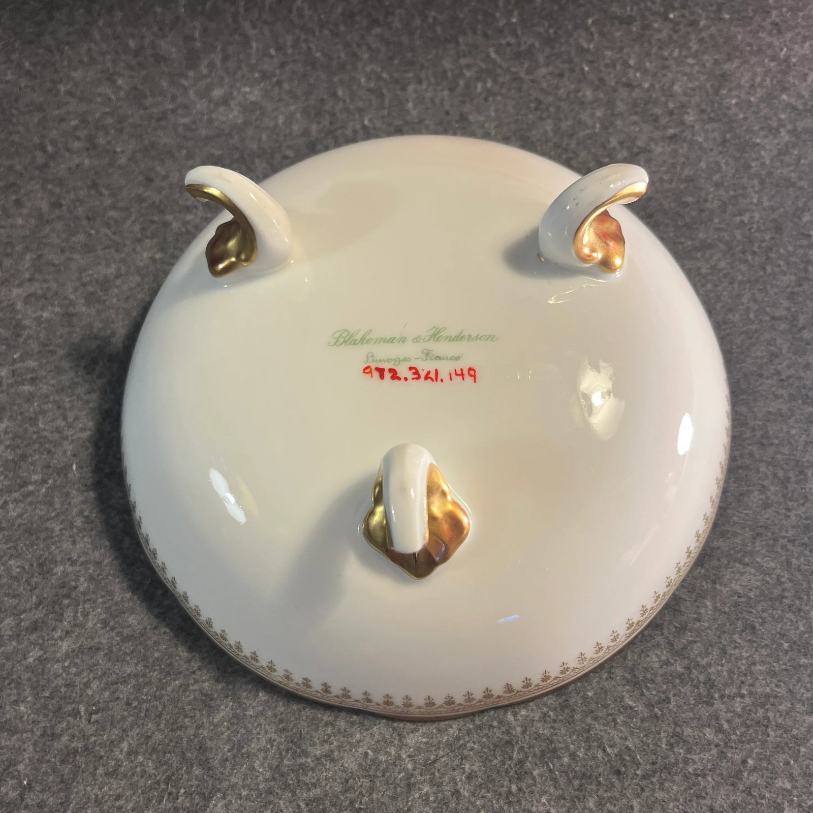 Antique B&h Limoges Footed Bowl - 9