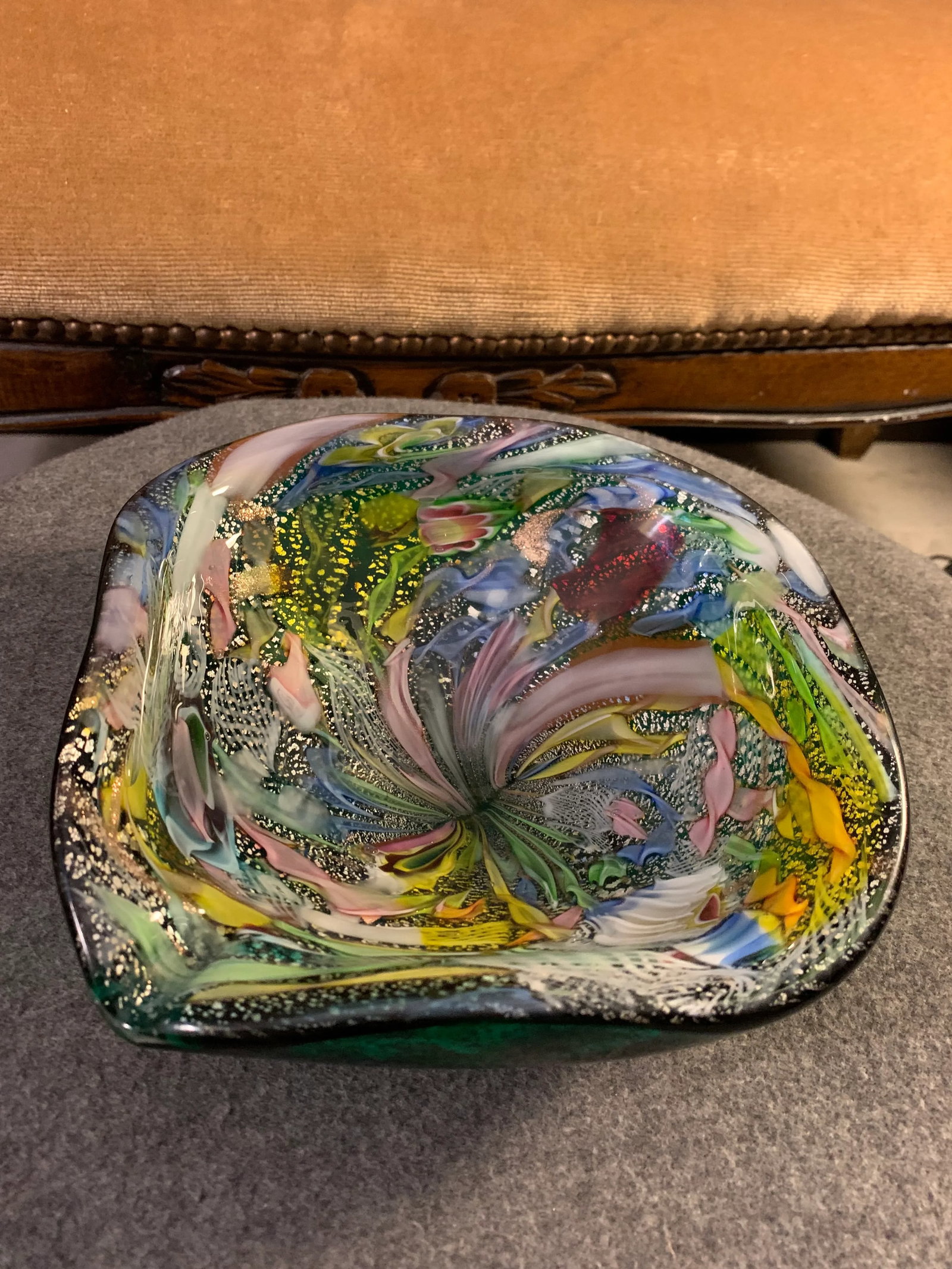 Mid 20th Century Murano Attributed Tutti Frutti Glass Bowl - 10