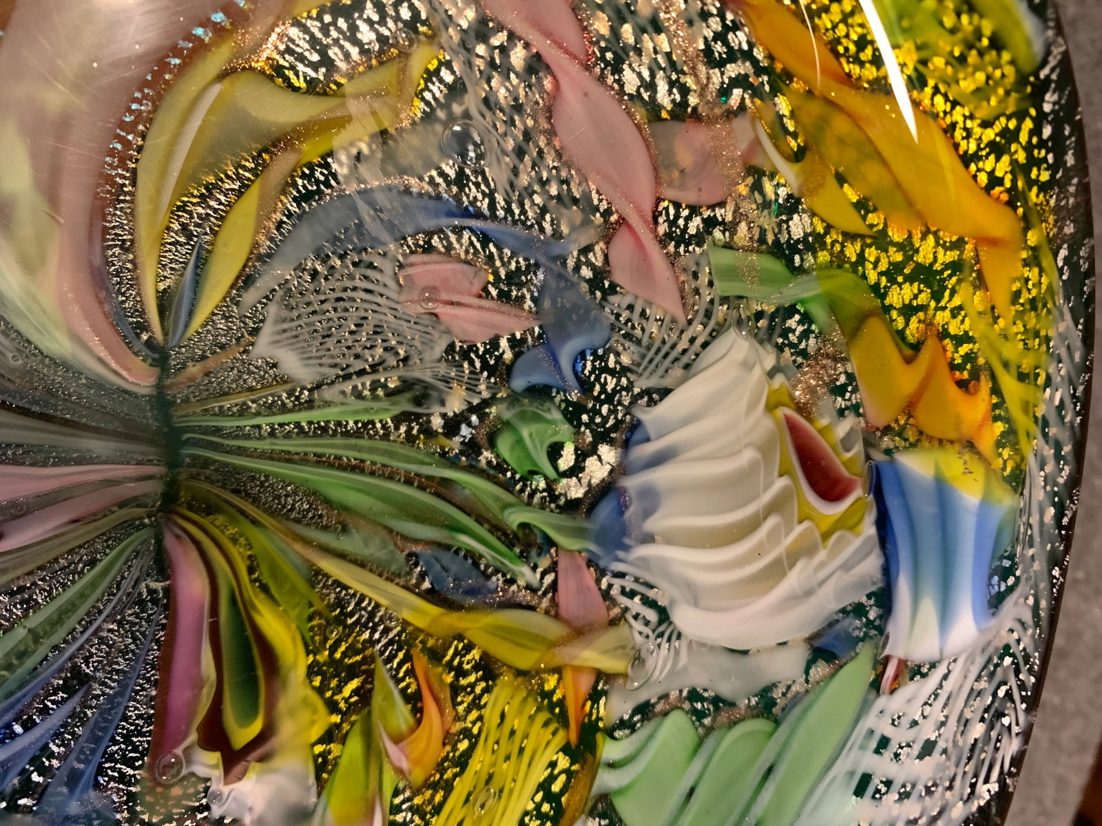 Mid 20th Century Murano Attributed Tutti Frutti Glass Bowl - 8