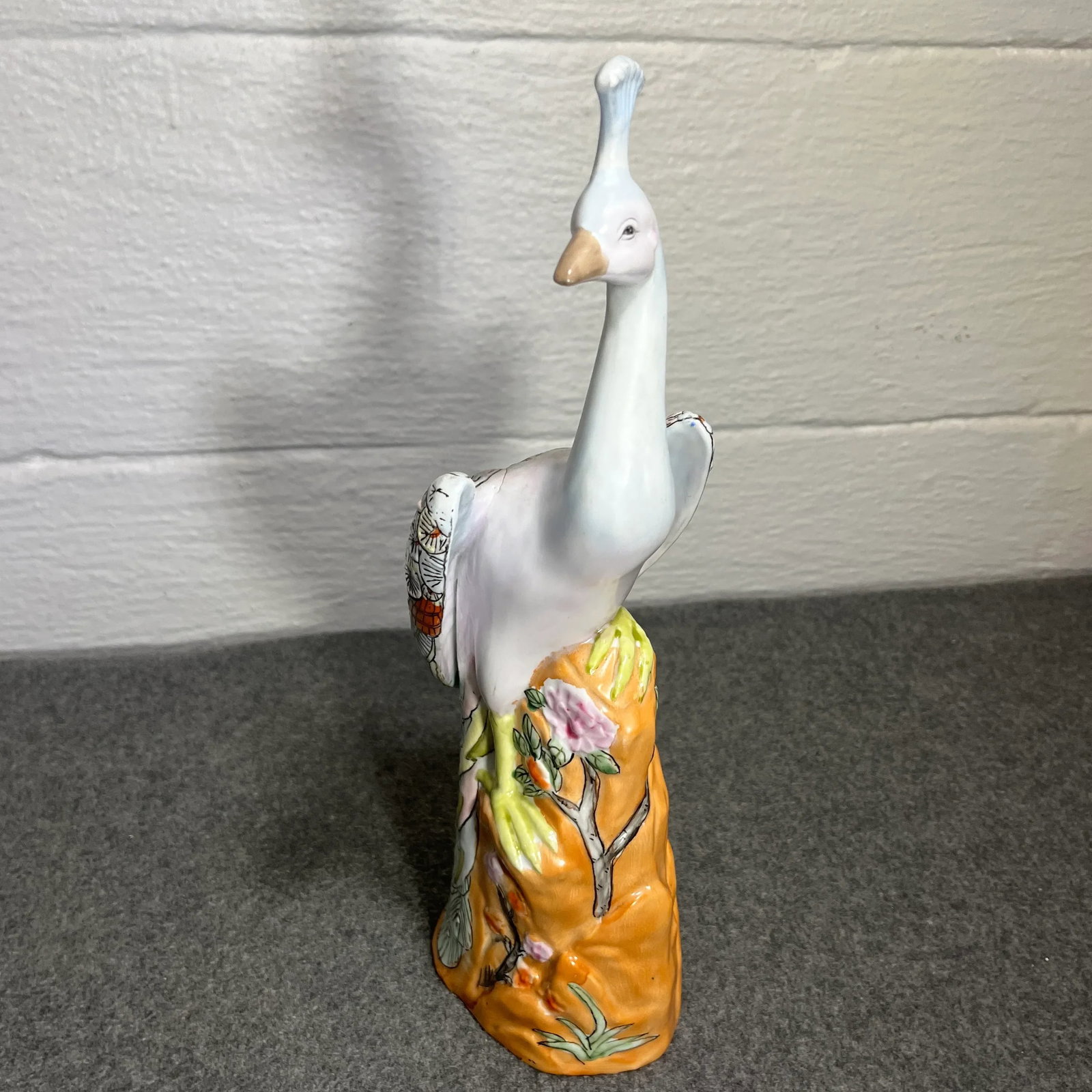 Early 20th Century Chinese Export Famille Rose Peacock Figurine - 5