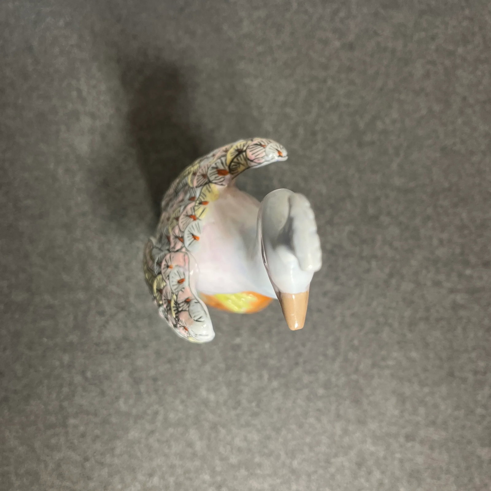 Early 20th Century Chinese Export Famille Rose Peacock Figurine - 8