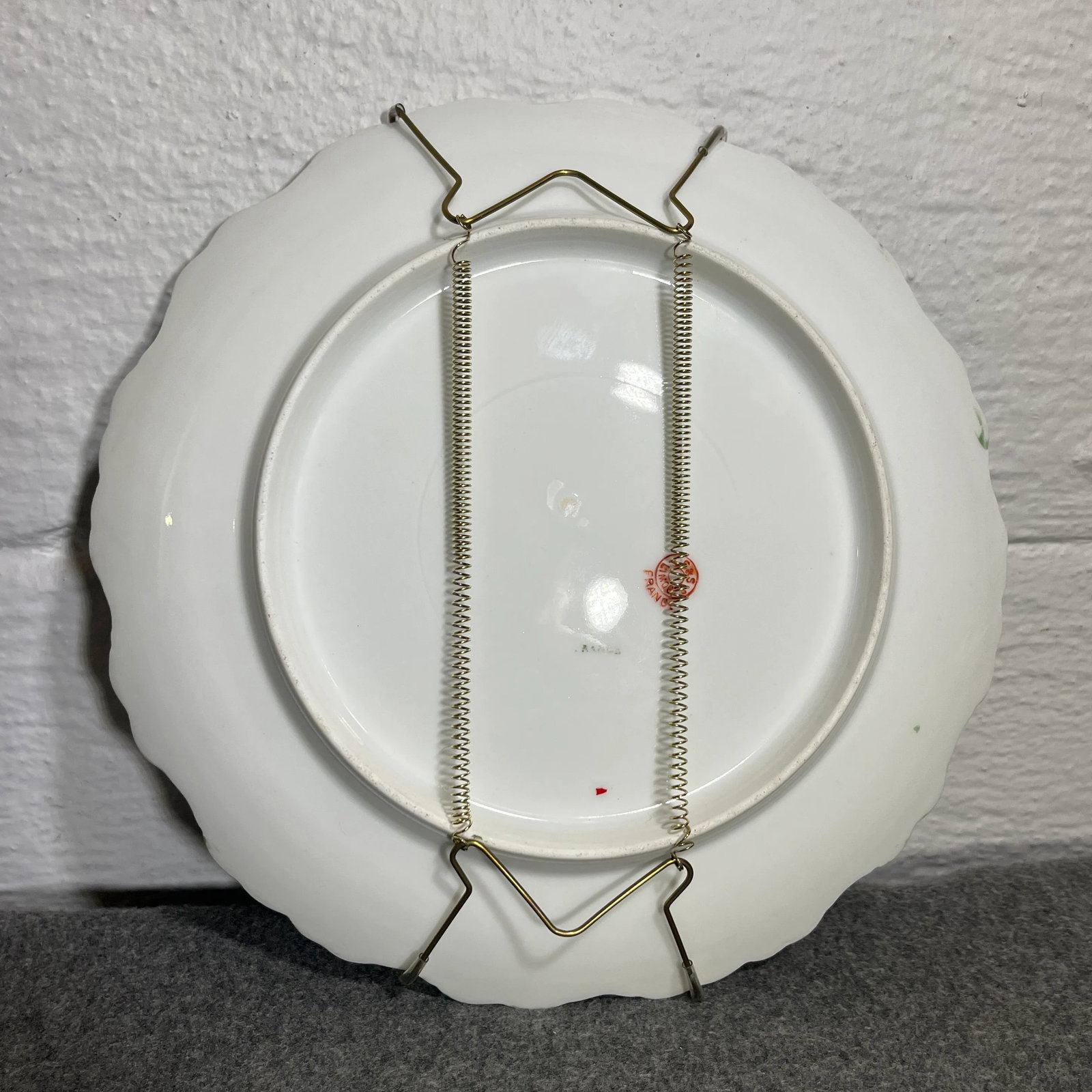 Pair of Antique L S & S Limoges Wall/Cabinet Plates - 7