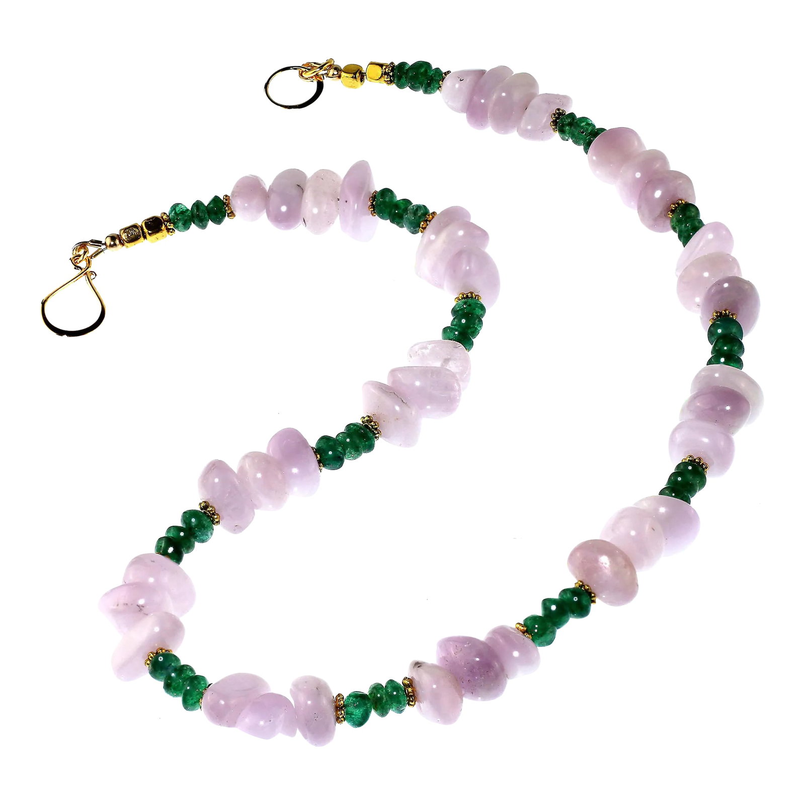 Kunzite and Aventurine Necklace - 2