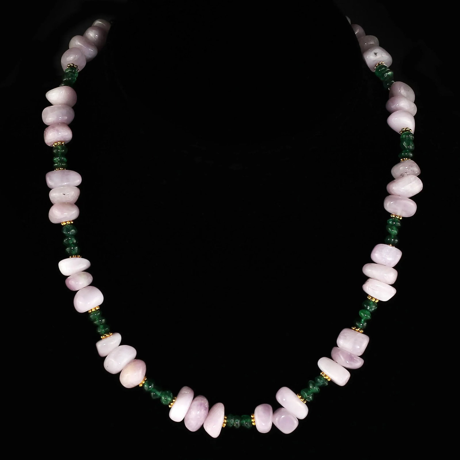 Kunzite and Aventurine Necklace - 5