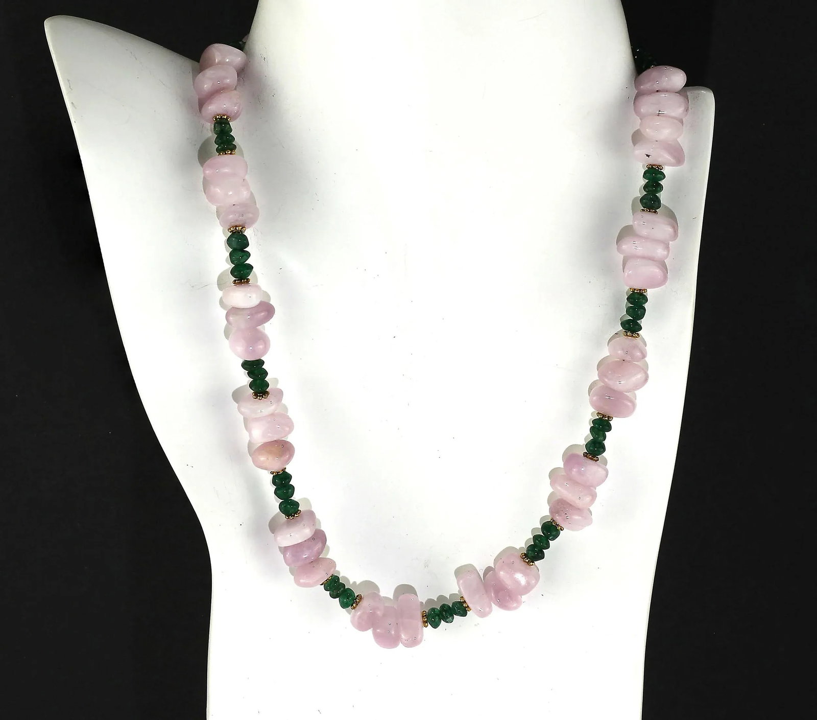 Kunzite and Aventurine Necklace - 6