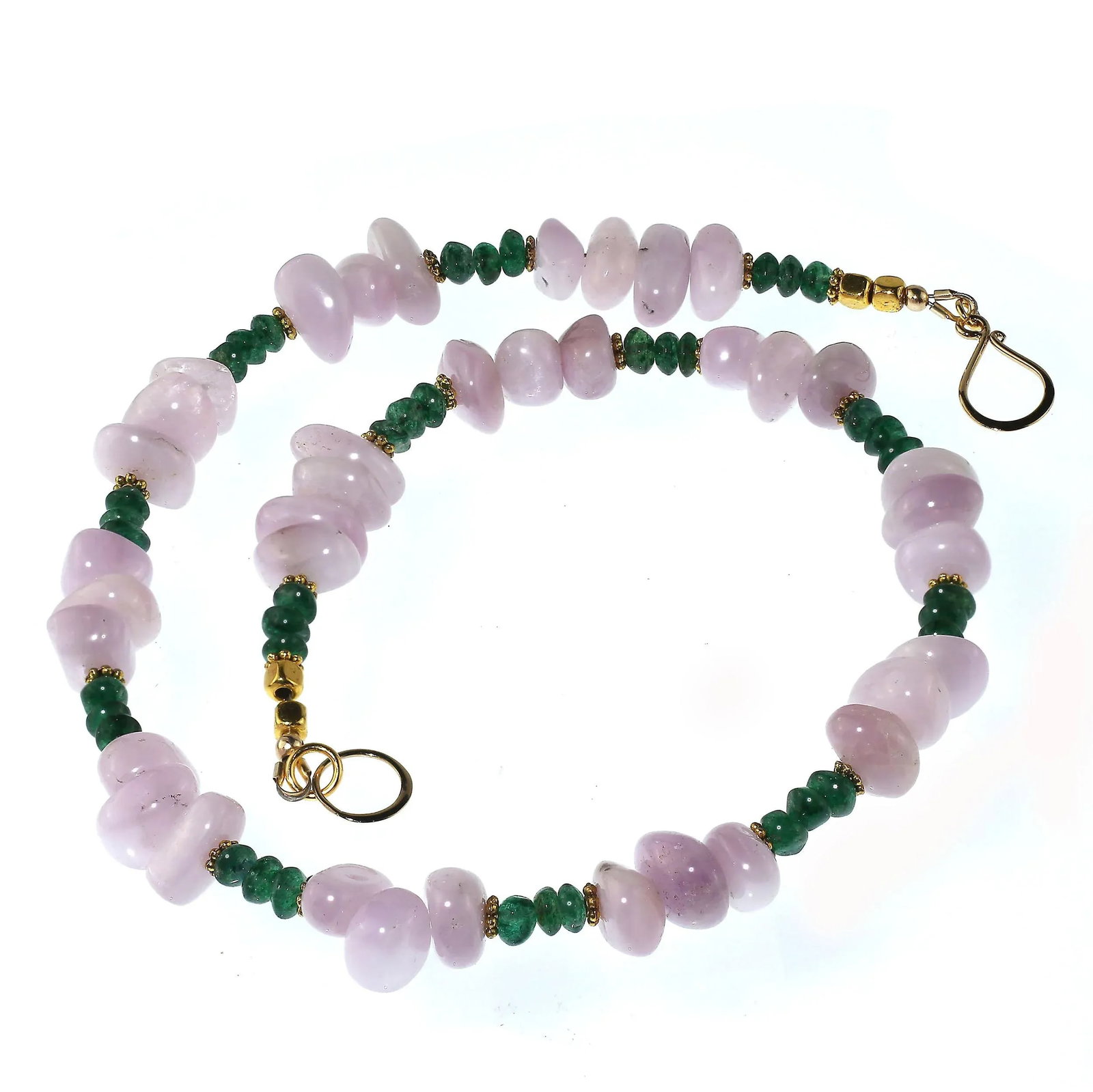 Kunzite and Aventurine Necklace - 7