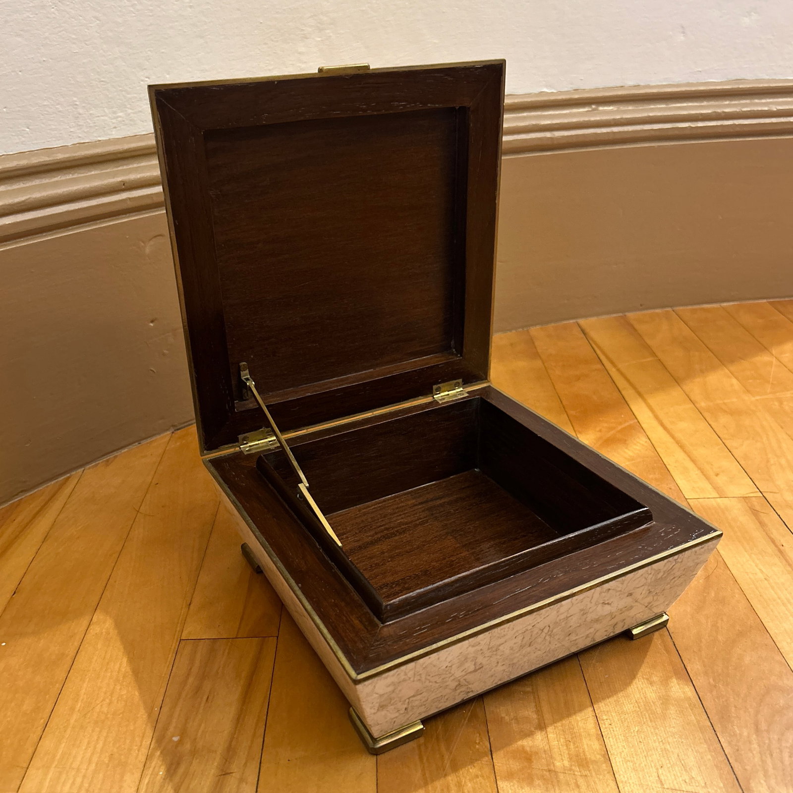 Vintage Maitland Smith Style Hinged Box - 6