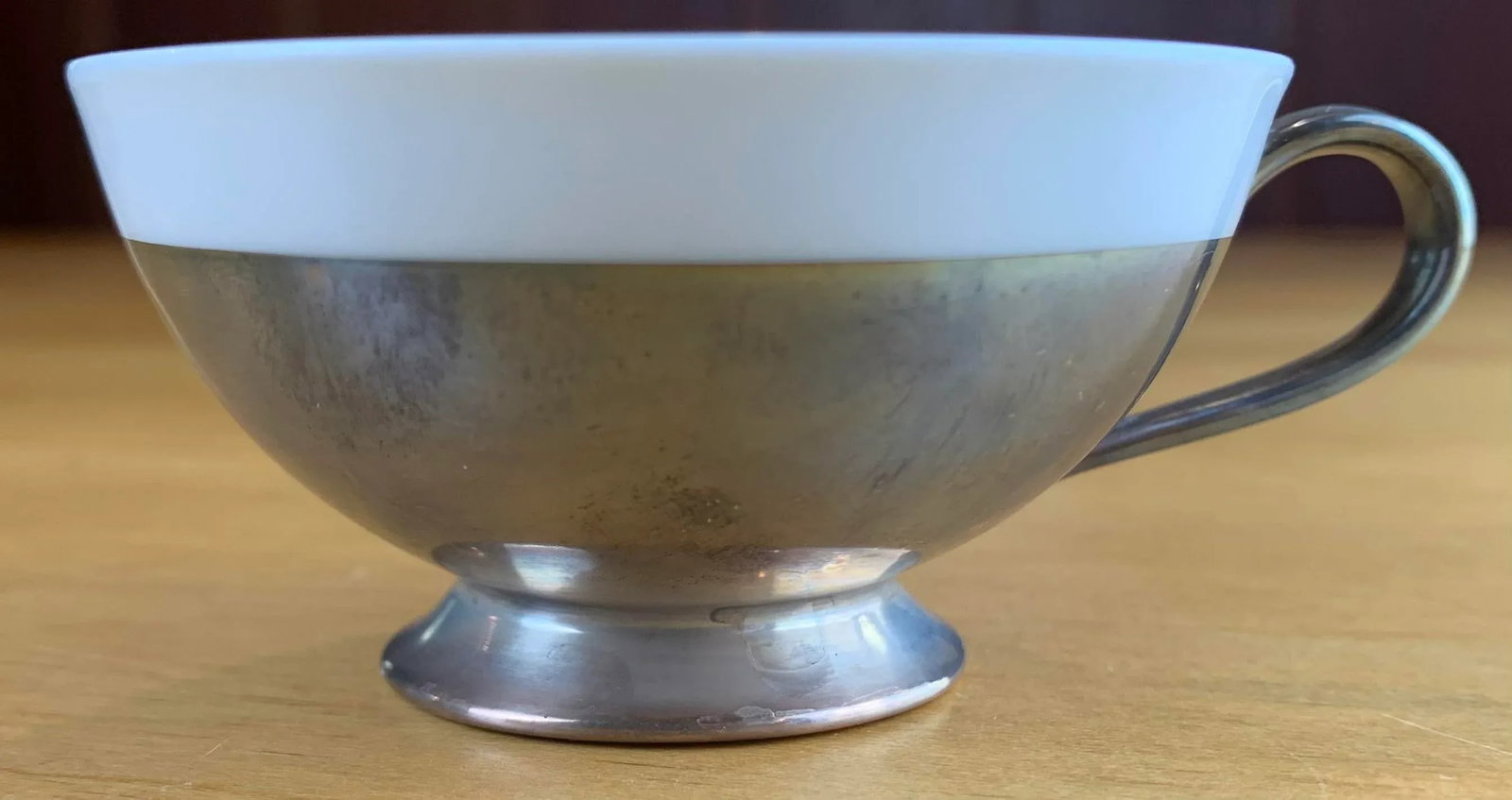 Vintage Silver-Tone Porcelain Tea Service Set- 21 Pieces - 10