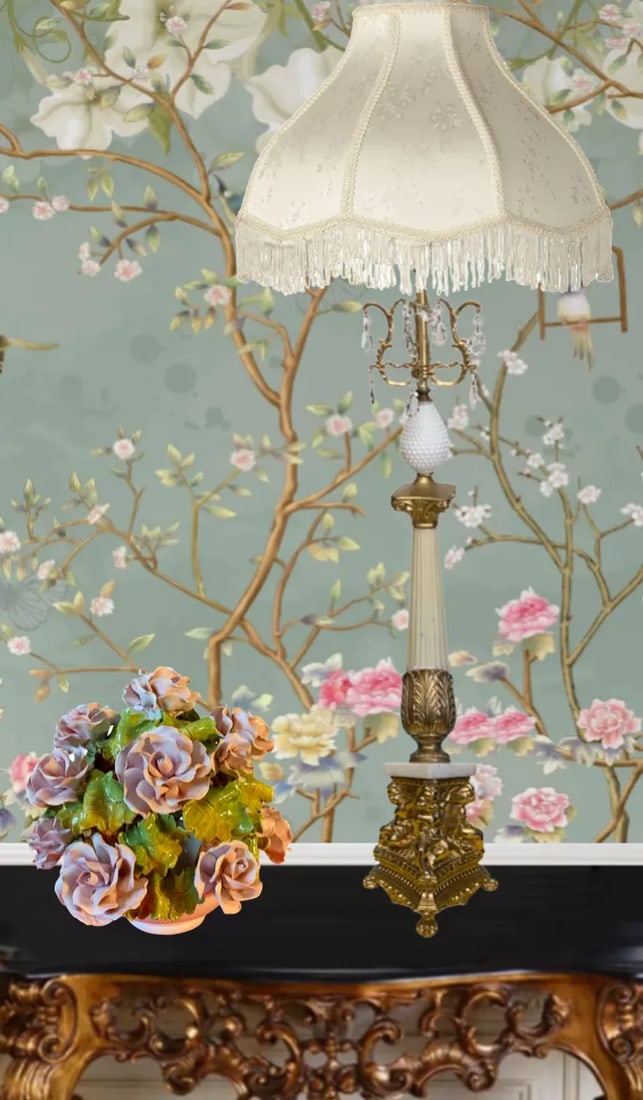 Vintage Corinthian Column Table Lamp - 5