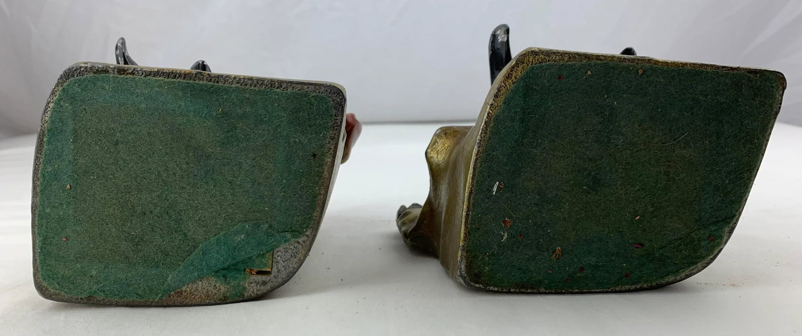1930s American Cold-Painted Spelter Figural Bookends- a Pair - 8