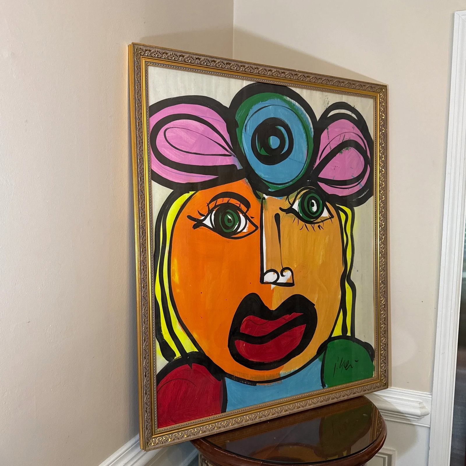 1970s Abstract Painting by Peter Keil, Framed - 2
