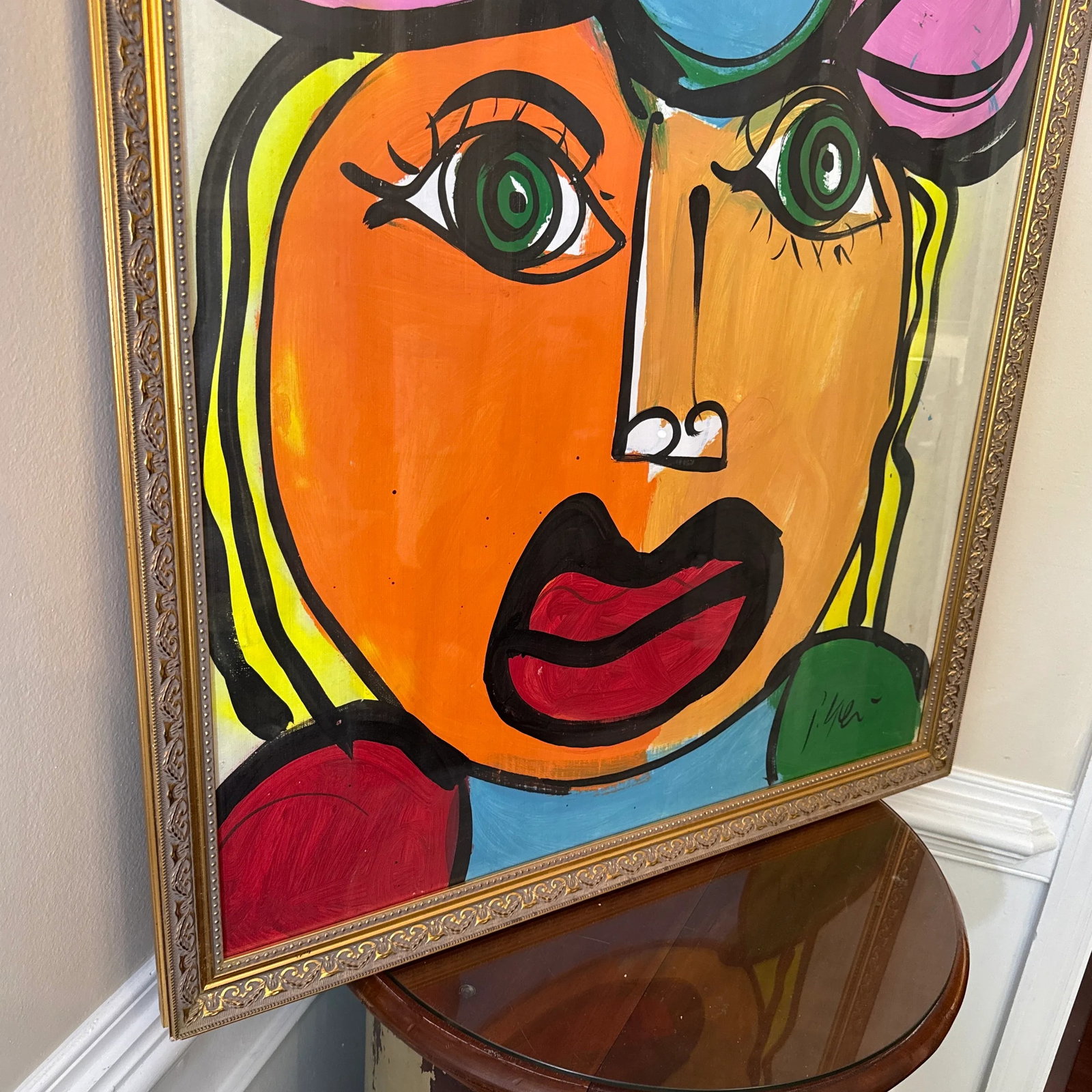 1970s Abstract Painting by Peter Keil, Framed - 6