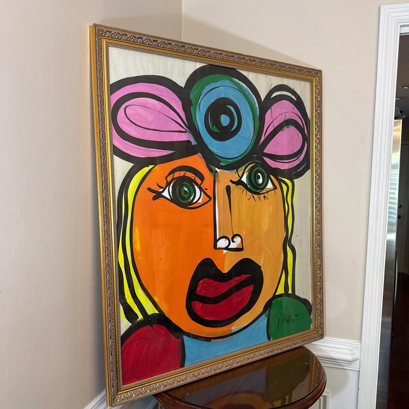 1970s Abstract Painting by Peter Keil, Framed - 7