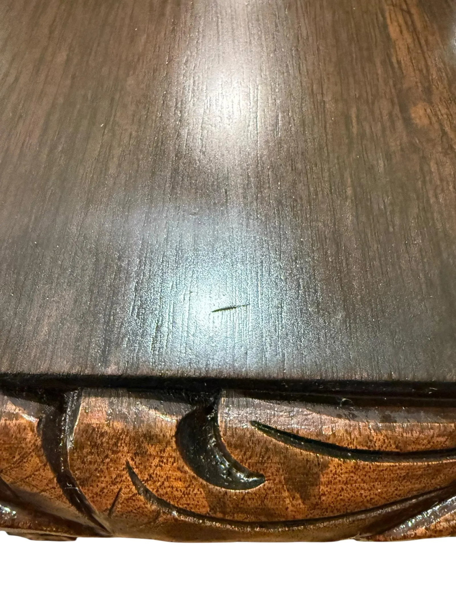 Spanish Baroque Carved Wood Arts & Crafts Hall Bench Seat - 13