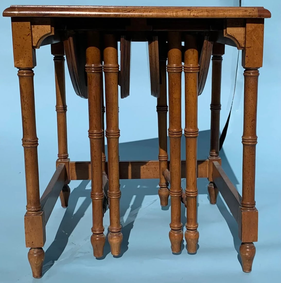 1970s Fruitwood Nesting Side Tables - Set of 3 - 6