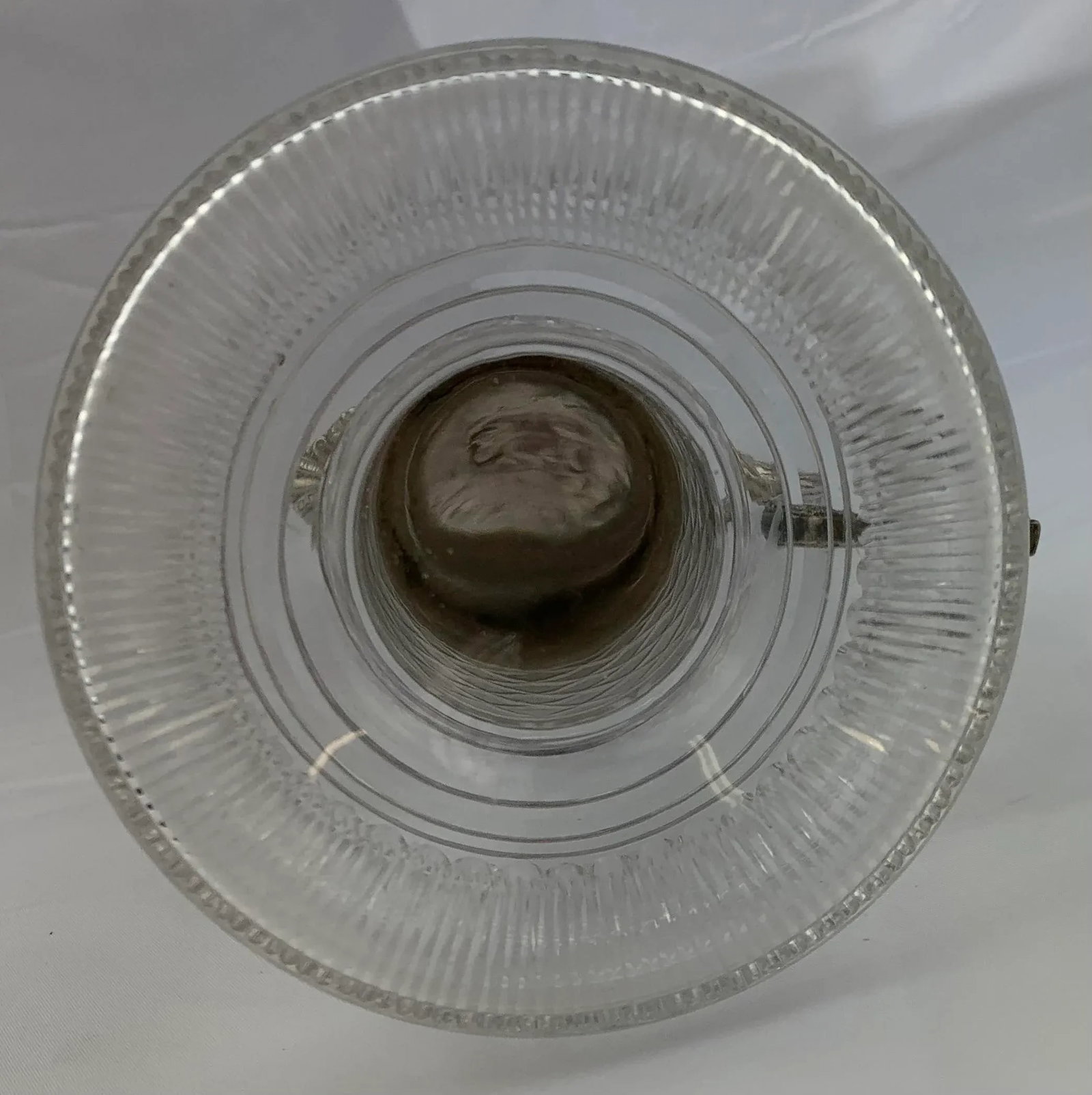 1950s Silverplate Etched Crystal Water Pitcher - 8