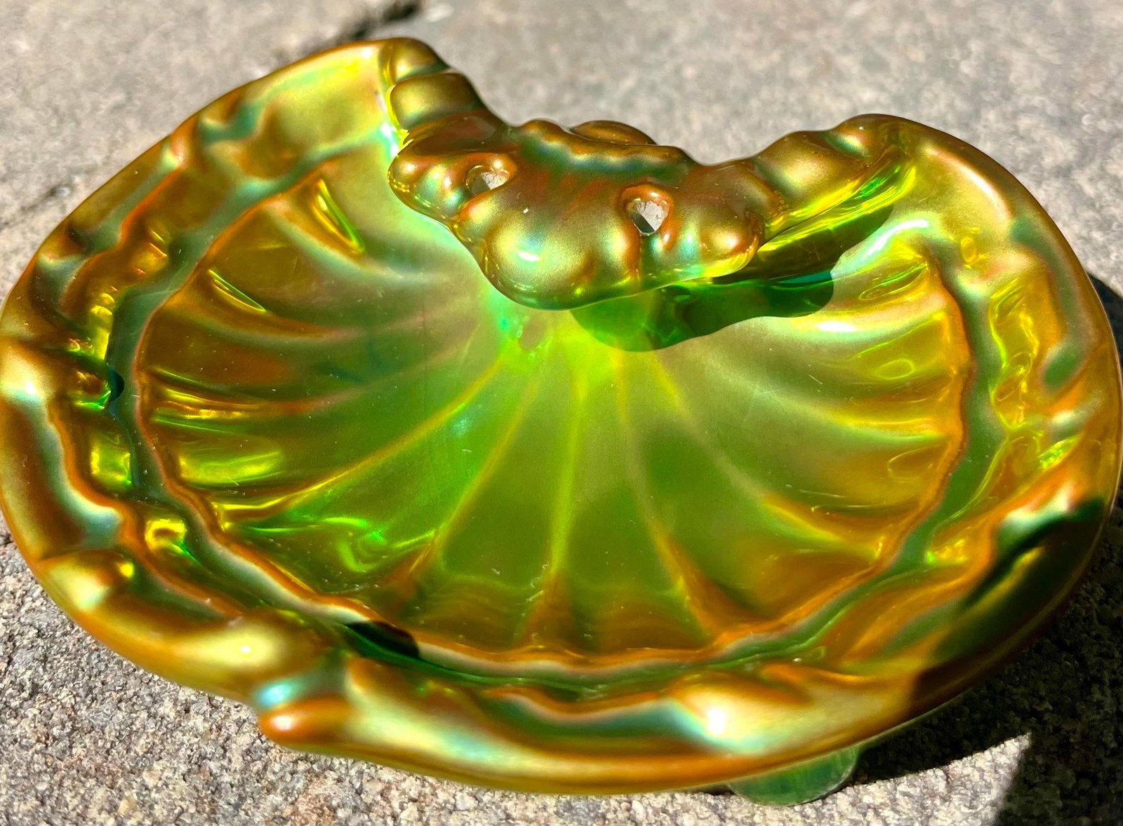 Zsolnay (Hungary) Eosin Shell Trinket Dish - 3