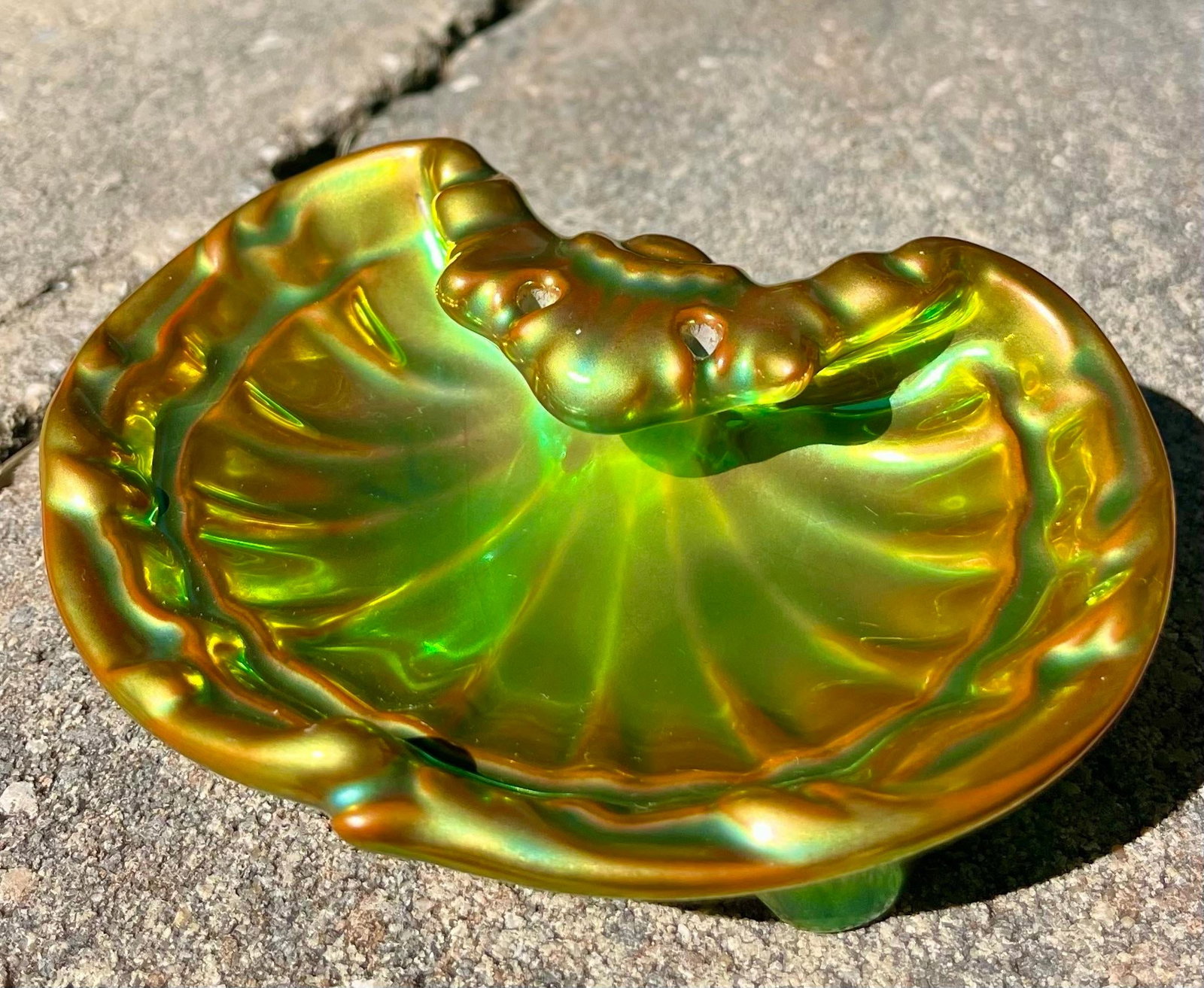 Zsolnay (Hungary) Eosin Shell Trinket Dish - 4