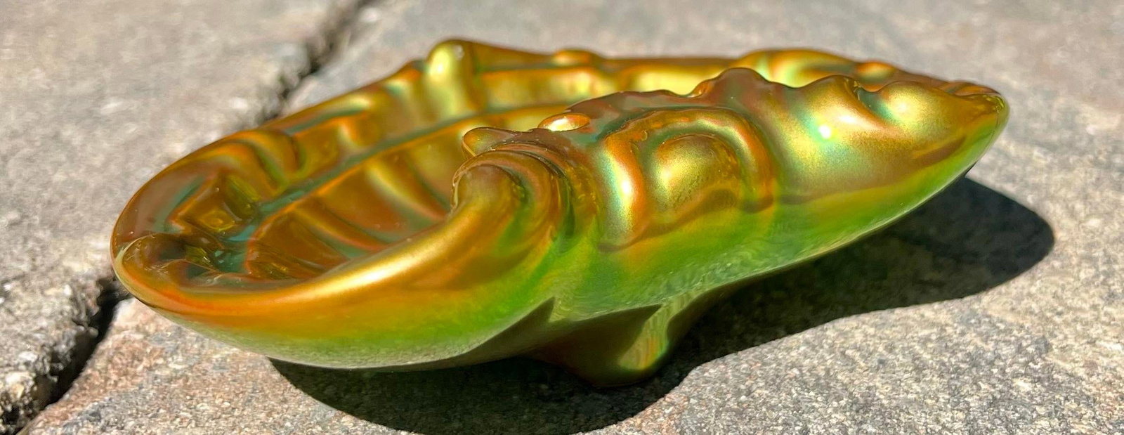 Zsolnay (Hungary) Eosin Shell Trinket Dish - 5