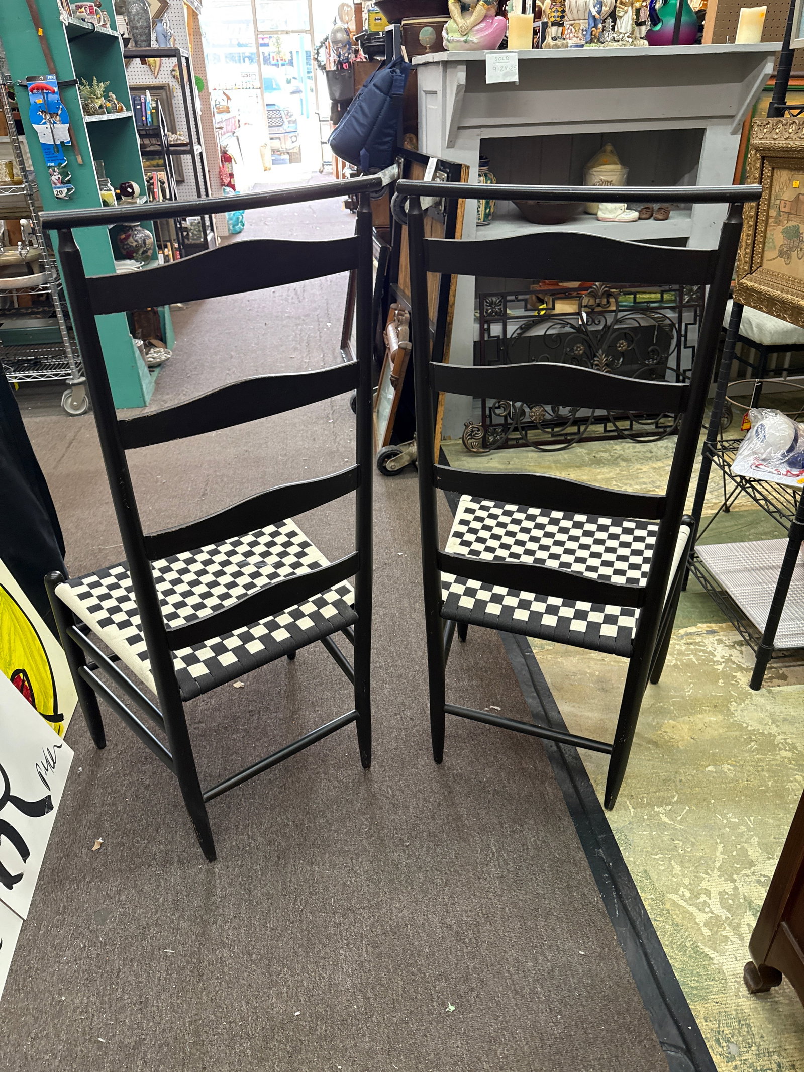 1950s Chiavari Wood Tall Back Mid Century Chairs - 6