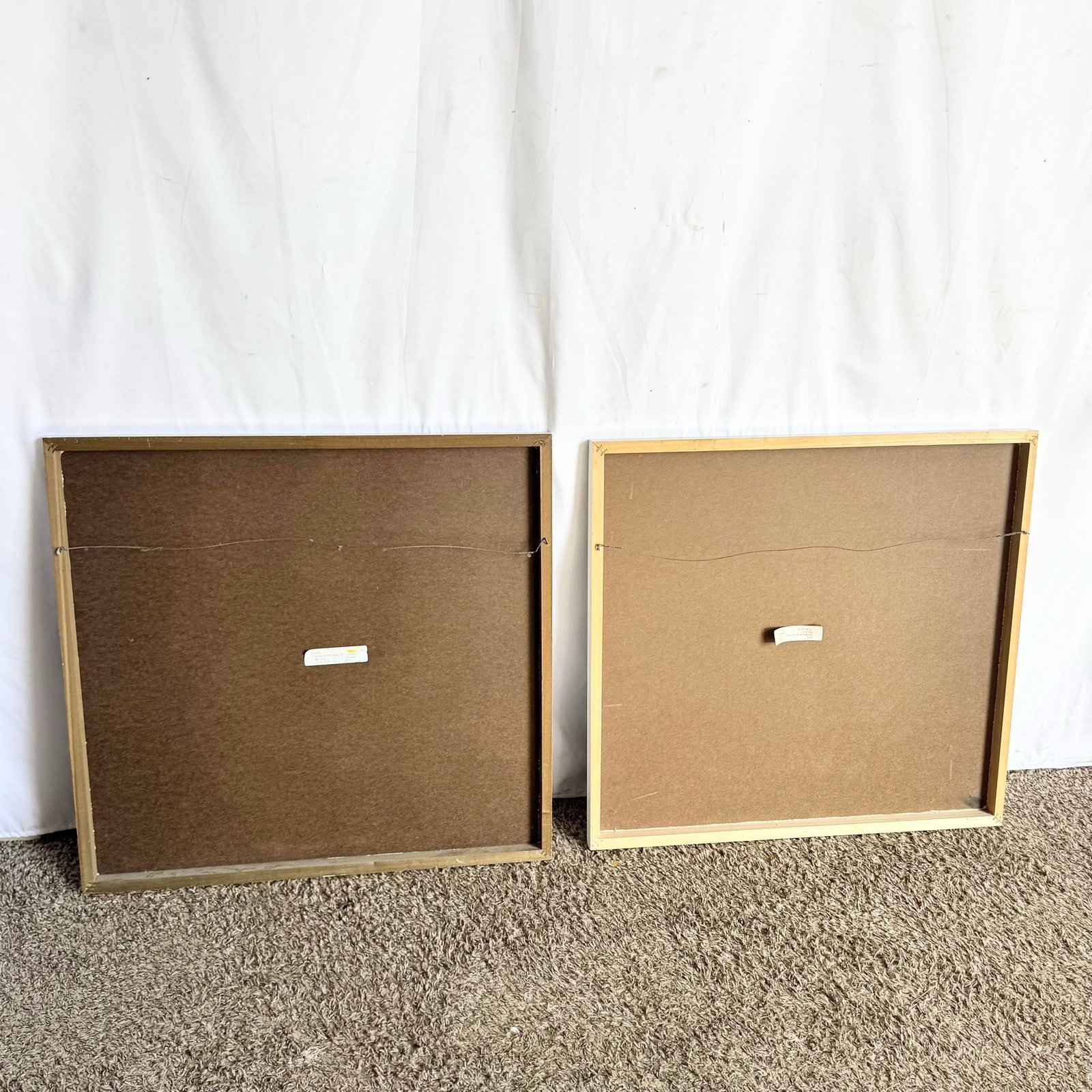 Vintage Thomas McKnight Madison Square and Manhattan Prints on Wood Bard Frame - Two Pieces - 4