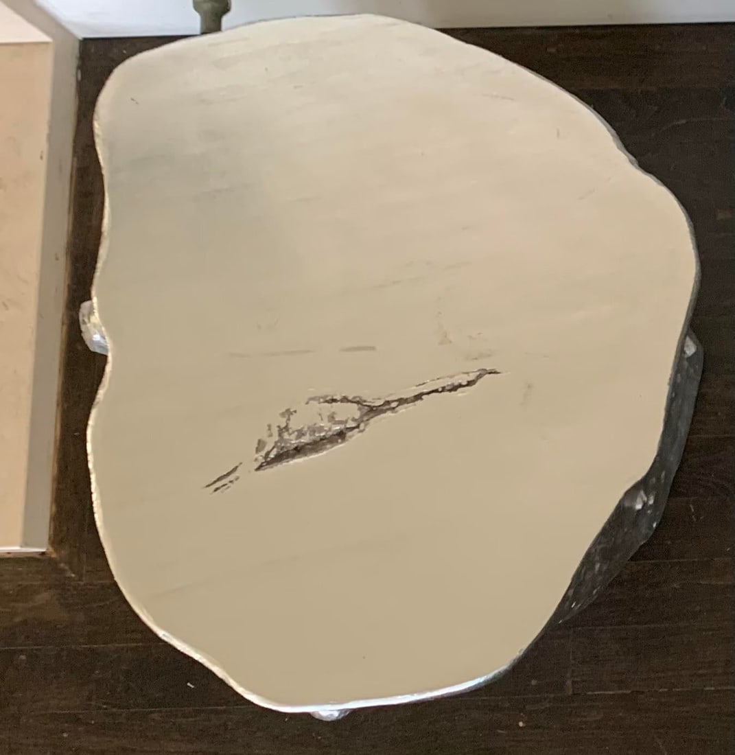Vintage Painted Resin Tree Trunk Side Table - 7