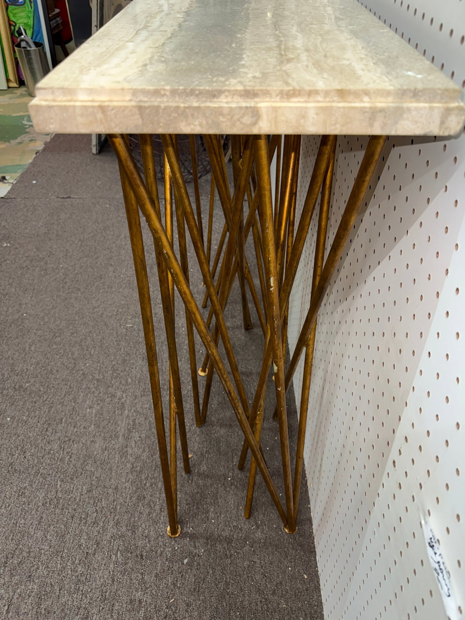 Ambella Magic Wand Gold Leaf Console Table - 6