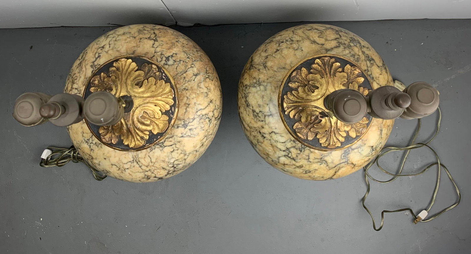 Vintage Onyx Table Lamps, Set of 2 - 5