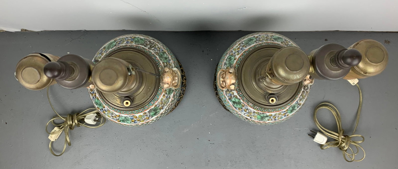 Antique Chinese Table Lamps, Set of 2 - 6