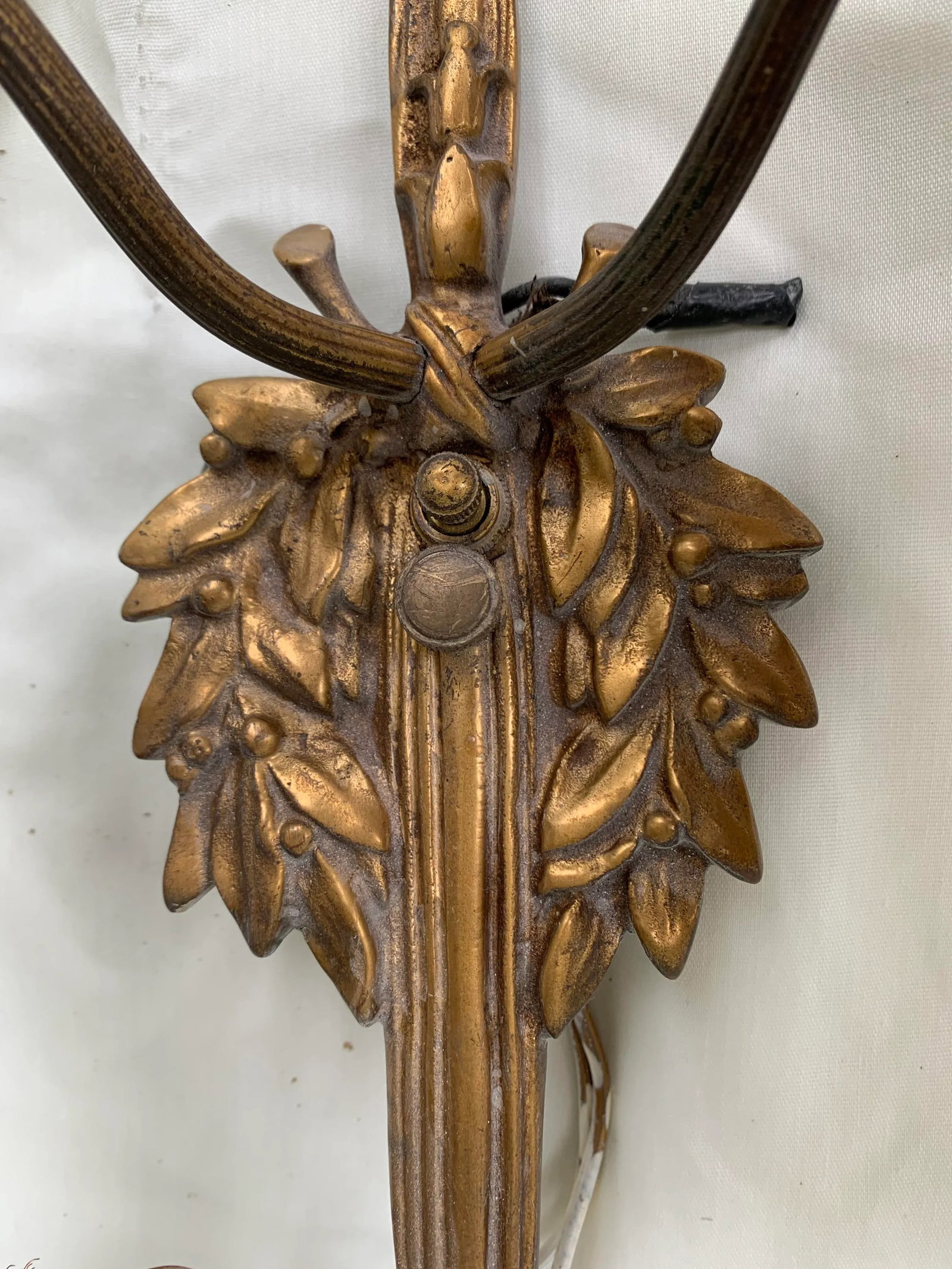 Vintage Early 20th Century Italian Brass Sconces - a Pair - 8